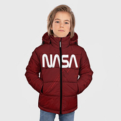 Куртка зимняя для мальчика NASA НАСА, цвет: 3D-светло-серый — фото 2