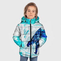 Куртка зимняя для мальчика CS GO HOWL ВОЙ, цвет: 3D-светло-серый — фото 2