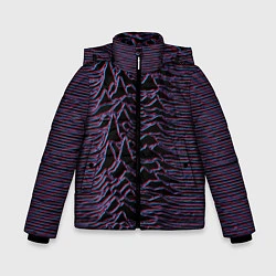 Куртка зимняя для мальчика Joy Division Glitch, цвет: 3D-черный