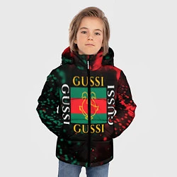 Куртка зимняя для мальчика GUSSI ГУСИ, цвет: 3D-красный — фото 2
