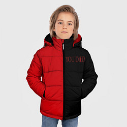 Куртка зимняя для мальчика YOU DIED, цвет: 3D-черный — фото 2