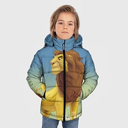 Куртка зимняя для мальчика Взрослый Симба, цвет: 3D-черный — фото 2