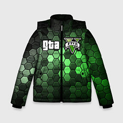 Куртка зимняя для мальчика GTA 5 ГТА 5, цвет: 3D-черный