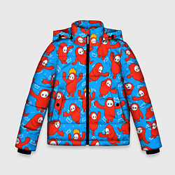 Куртка зимняя для мальчика Fall guys red, цвет: 3D-красный