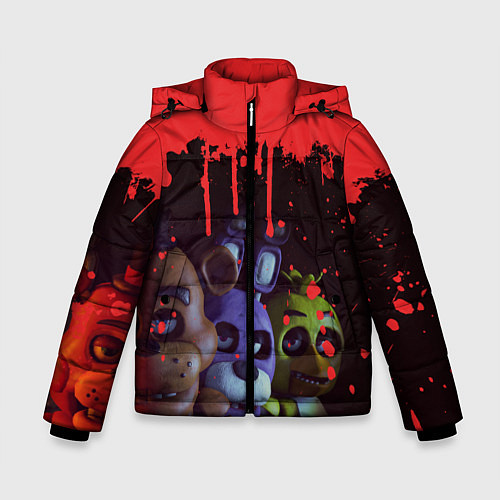 Зимняя куртка для мальчика Five Nights At Freddys / 3D-Красный – фото 1
