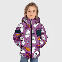Куртка зимняя для мальчика Halloween 2020, цвет: 3D-черный — фото 2