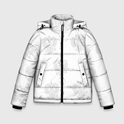 Куртка зимняя для мальчика Герб, цвет: 3D-светло-серый