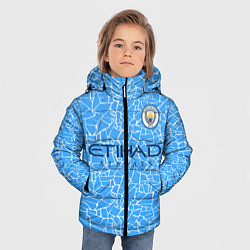 Куртка зимняя для мальчика Manchester City 2021 Home Kit, цвет: 3D-черный — фото 2