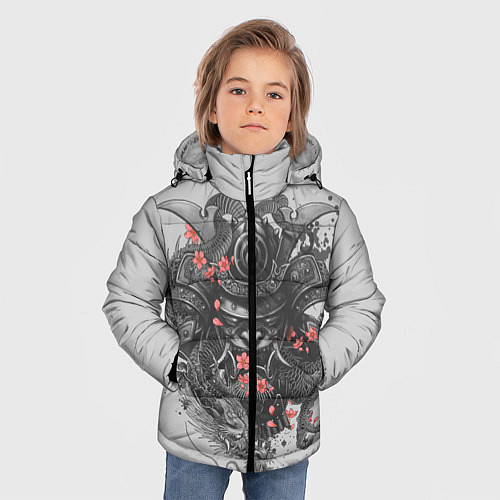 Зимняя куртка для мальчика Samurai / 3D-Светло-серый – фото 3