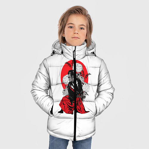 Зимняя куртка для мальчика Япония / 3D-Светло-серый – фото 3