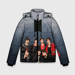 Куртка зимняя для мальчика BTS Forest, цвет: 3D-светло-серый
