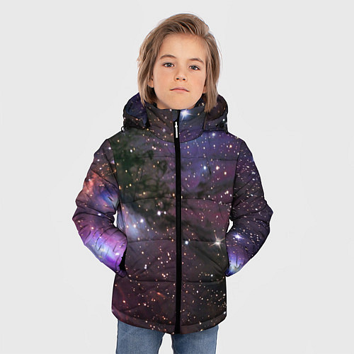 Зимняя куртка для мальчика Галактика S / 3D-Светло-серый – фото 3