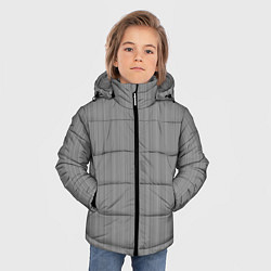 Куртка зимняя для мальчика Серый, цвет: 3D-черный — фото 2