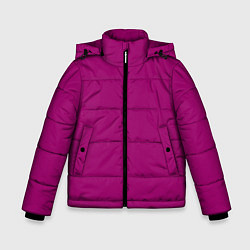 Куртка зимняя для мальчика Радуга v3 - Баклажановый, цвет: 3D-черный