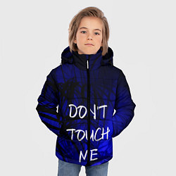 Куртка зимняя для мальчика Не трогай меня, цвет: 3D-черный — фото 2