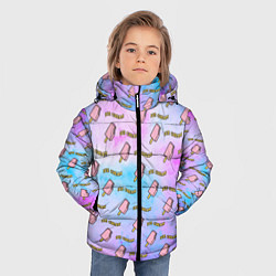 Куртка зимняя для мальчика BLACKPINK ICE CREAM, цвет: 3D-черный — фото 2