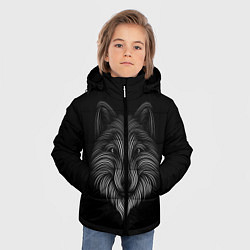Куртка зимняя для мальчика Wolf, цвет: 3D-черный — фото 2