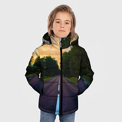 Куртка зимняя для мальчика Дорога, цвет: 3D-светло-серый — фото 2