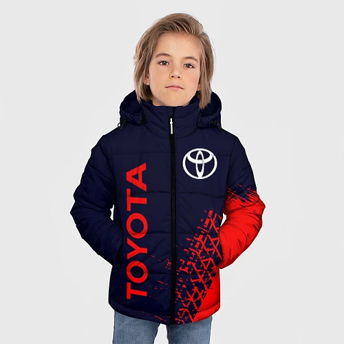 Зимняя куртка для мальчика TOYOTA ТОЙОТА / 3D-Светло-серый – фото 3