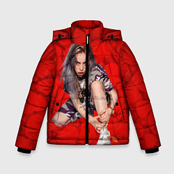 Куртка зимняя для мальчика Billie Eilish Билли Айлиш, цвет: 3D-черный