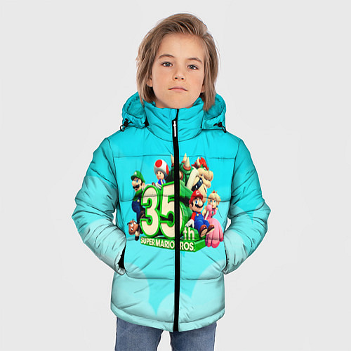 Зимняя куртка для мальчика Mario / 3D-Светло-серый – фото 3
