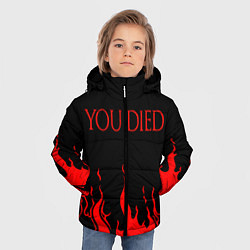 Куртка зимняя для мальчика YOU DIED, цвет: 3D-красный — фото 2