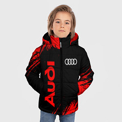 Куртка зимняя для мальчика AUDI АУДИ, цвет: 3D-красный — фото 2