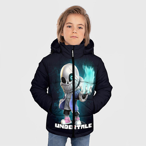 Зимняя куртка для мальчика UNDERTALE / 3D-Светло-серый – фото 3