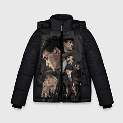 Куртка зимняя для мальчика Острые козырьки, цвет: 3D-светло-серый