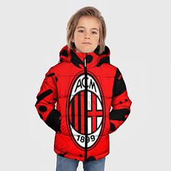 Куртка зимняя для мальчика AC MILAN МИЛАН, цвет: 3D-черный — фото 2