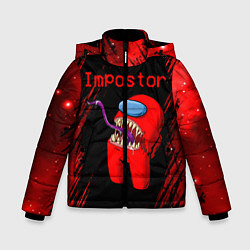 Куртка зимняя для мальчика AMONG US - MONSTER, цвет: 3D-черный