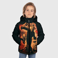 Куртка зимняя для мальчика Федор Емельяненко Император, цвет: 3D-красный — фото 2