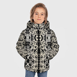 Куртка зимняя для мальчика ALONE, цвет: 3D-черный — фото 2