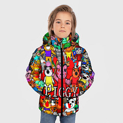 Куртка зимняя для мальчика ROBLOX PIGGY, цвет: 3D-черный — фото 2