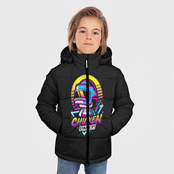 Куртка зимняя для мальчика CHICKEN DINNER, цвет: 3D-черный — фото 2