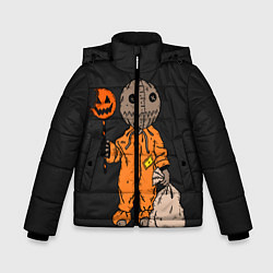 Куртка зимняя для мальчика Halloween, цвет: 3D-черный