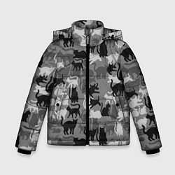 Зимняя куртка для мальчика Камуфляж Армия Котиков