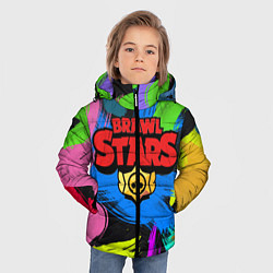 Куртка зимняя для мальчика Brawl Stars Brush, цвет: 3D-красный — фото 2