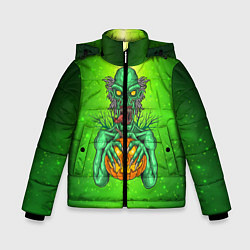 Куртка зимняя для мальчика Zombie, цвет: 3D-черный