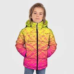Куртка зимняя для мальчика Яркий закат, цвет: 3D-красный — фото 2