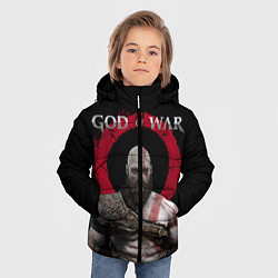 Куртка зимняя для мальчика God of War, цвет: 3D-черный — фото 2