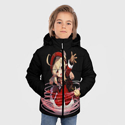Куртка зимняя для мальчика Genshin Impact Klee, цвет: 3D-черный — фото 2