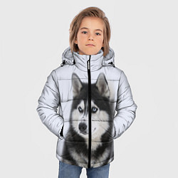 Куртка зимняя для мальчика ХАСКИ, цвет: 3D-светло-серый — фото 2