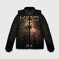 Куртка зимняя для мальчика Хабиб Нурмагомедов - King, цвет: 3D-черный