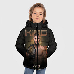 Куртка зимняя для мальчика Хабиб Нурмагомедов - King, цвет: 3D-черный — фото 2
