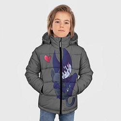 Куртка зимняя для мальчика Bendy And The Ink Machine, цвет: 3D-светло-серый — фото 2