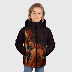 Куртка зимняя для мальчика One Piece Портгас Д Эйс, цвет: 3D-красный — фото 2