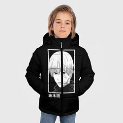 Куртка зимняя для мальчика Кен Канеки, цвет: 3D-черный — фото 2