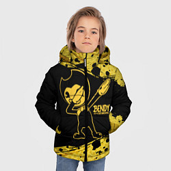 Куртка зимняя для мальчика BENDY AND THE INK MACHINE, цвет: 3D-черный — фото 2