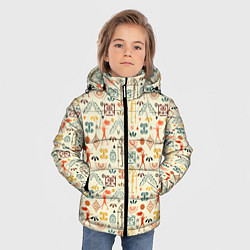 Куртка зимняя для мальчика Майя, цвет: 3D-черный — фото 2